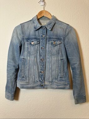 J. Crew Light Blue Denim Jacket - Faded Wash